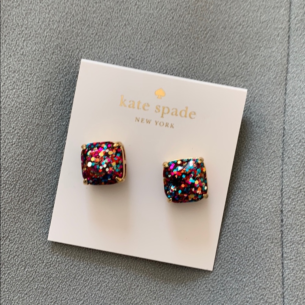 NWT Kate Spade confetti studs